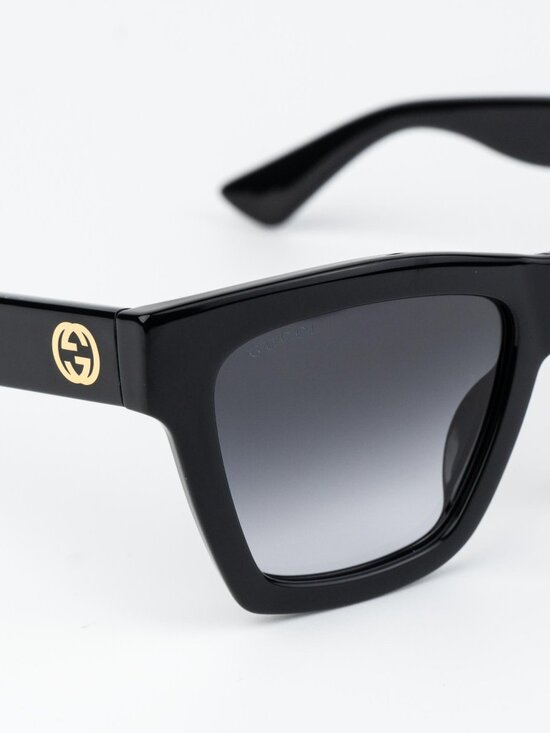 Gucci Women Sunglasses Black Grey Gradient Square GG1714S 001 NEW AUTHENTIC main image 4